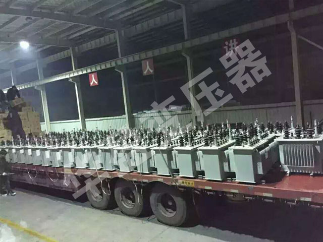 常州非晶合金变压器发货现场